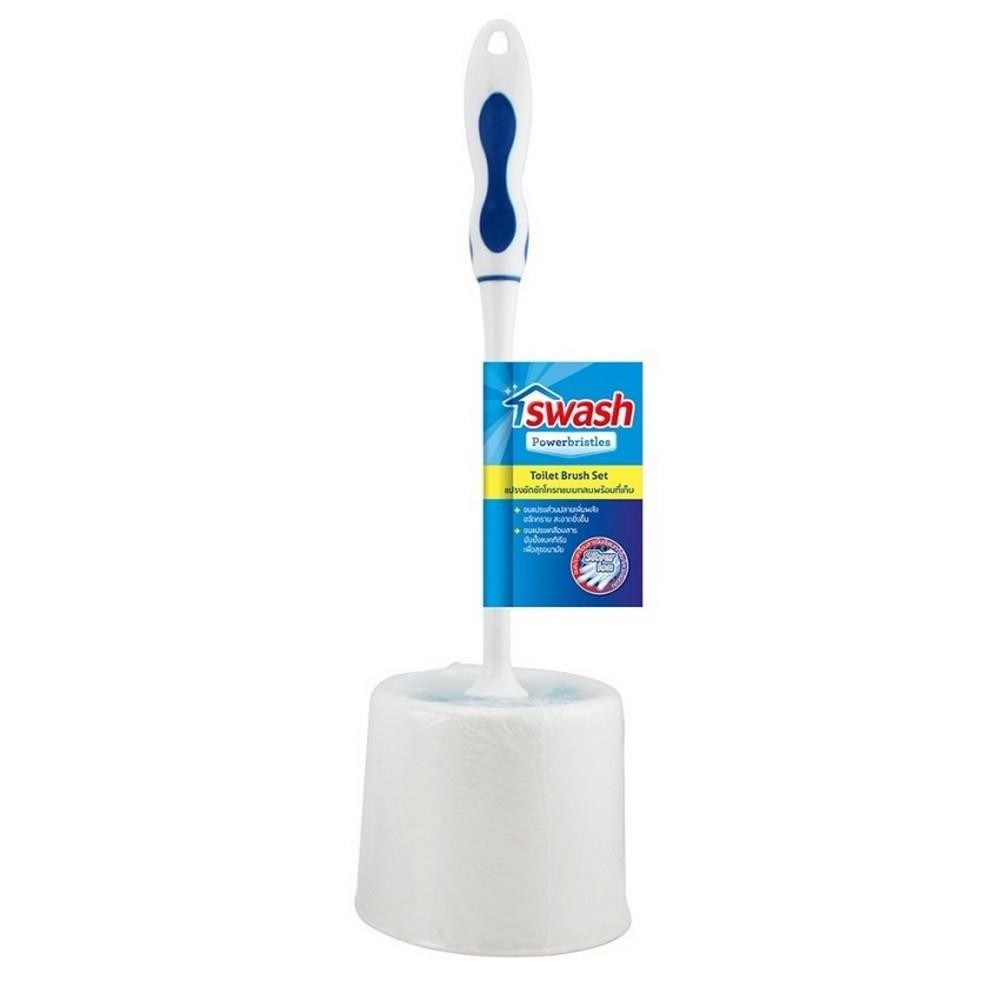 SWASH แปรงไนลอนล้างสุขภัณฑ์พร้อมฐาน สีฟ้า จัดส่งโดย HomePro