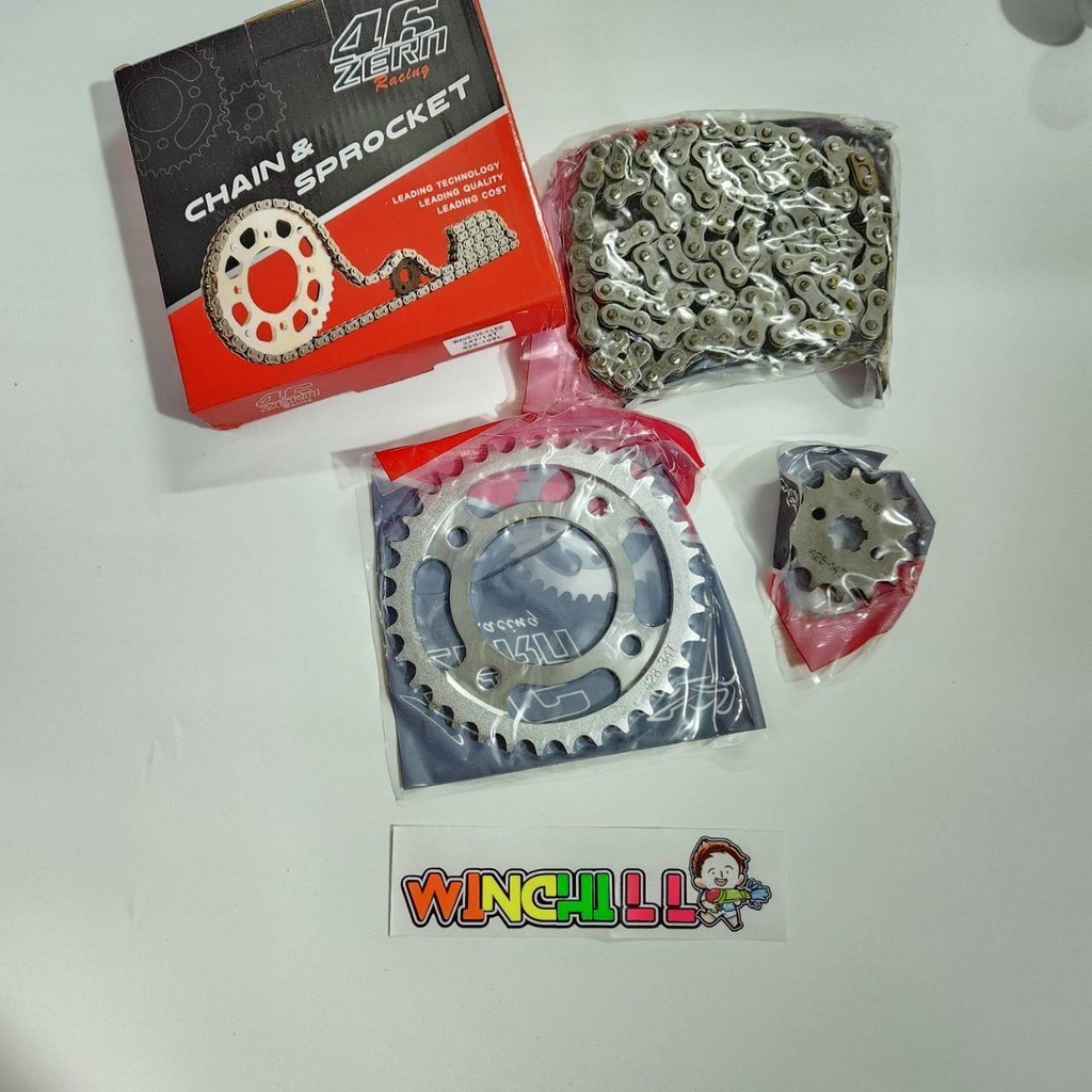 ZERN46 ชุดโซ่สเตอร์ เดิมติดรถ 428 14-34-108L WAVE110i / WAVE125S / WAVE125R / WAVE100S 2005 / WAVE125ไฟเลี้ยวบังลม / WAV