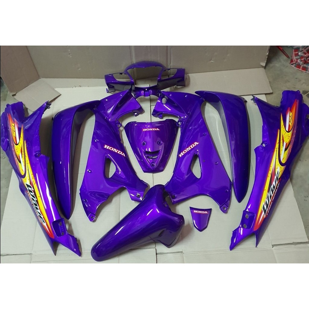 ชุดสี wave125r เวฟ 125R สีม่วง พร้อมติดลาย
