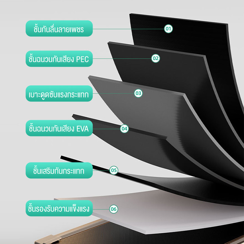 KEEP treadmill ลู่วิ่งไฟฟ้าในครัวเรือน ขนาดเล็กทำงานเงียบ เครื่องขนาดเล็ก สามารถพับเก็บได้ - รูปที่ 4