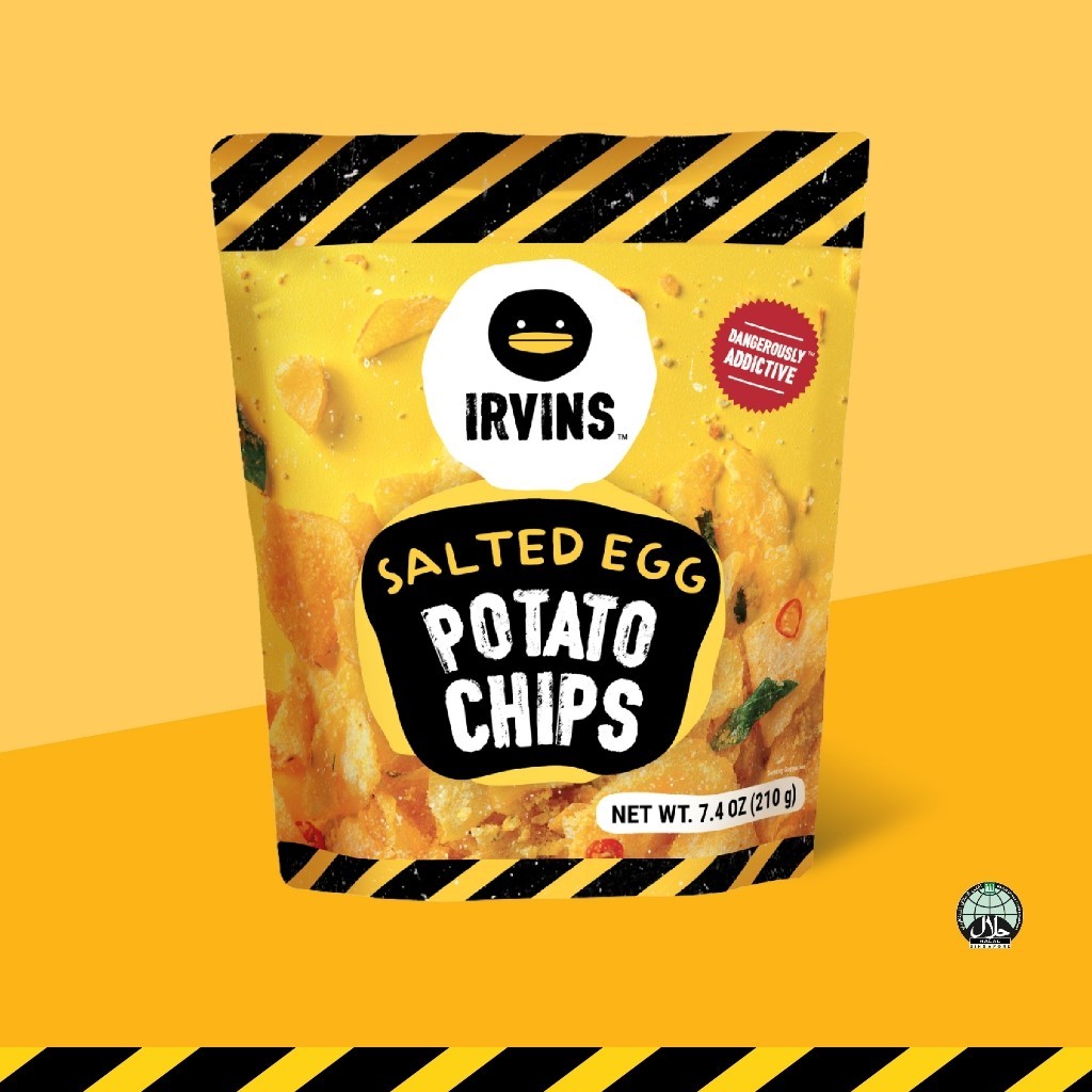Irvins มันฝรั่งทอดกรอบเคลือบไข่เค็ม (Salted Egg Potato Chips) ขนาด 210 g by Cute Products Plus