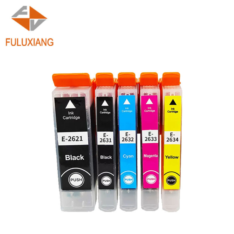 FULUXIANG Compatible T2621 T2631 T2632 T2633 T2634 26XL 26 XL C13T26214012 Ink Cartridges For Epson 