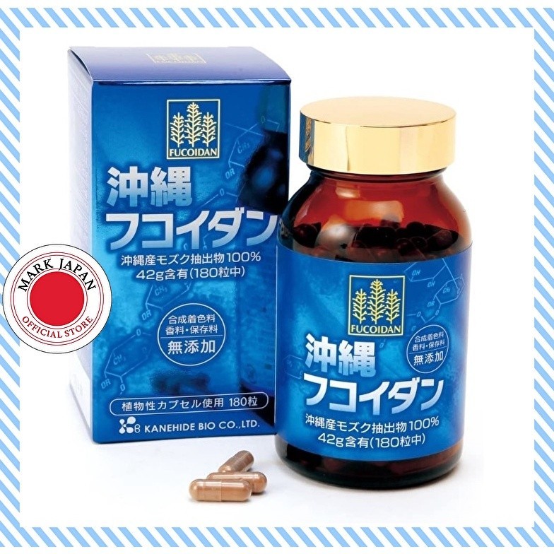 Okinawa Fucoidan (Kanehide Bio) 180 Capsule [dairekuto furomu Japan] [meidoinjapan] shiyō hōhō 1-nic