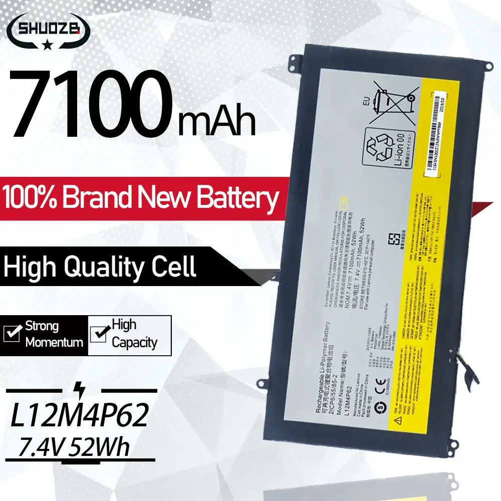 New L12L4P62 L12M4P62 Laptop Battery For Lenovo IdeaPad U430 U530 U430P U530P Series 2ICP6/55/85-2 7