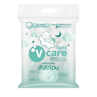 V CARE วีแคร์ สำลีก้อน แนชเชอรัล 450 กรัม