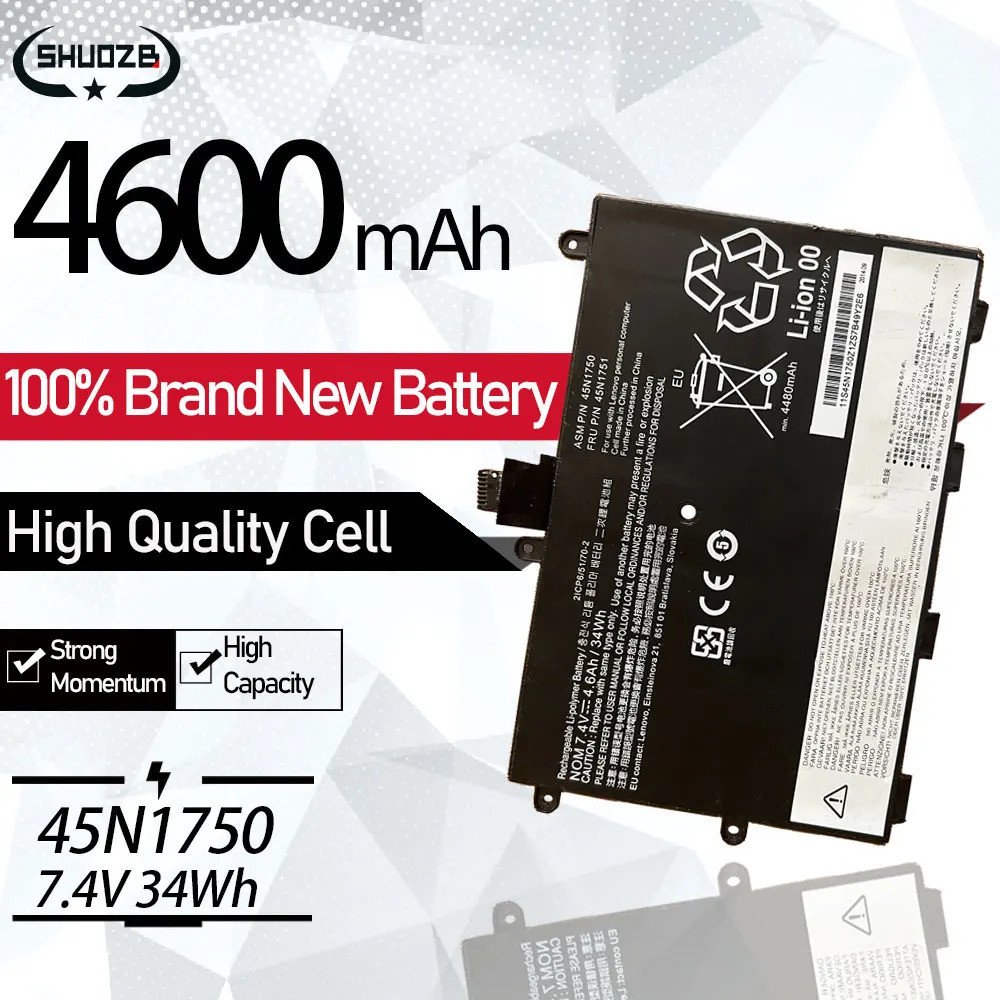 New 45N1750 45N1748 45N1749 45N1751 Laptop Battery For Lenovo ThinkPad Yoga 11E (20DA-A0028AU) 20D9A