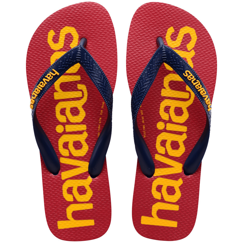 HAVAIANAS รองเท้าแตะ Top Logomania 2 Flip Flops BLUE 41457410555U_H3BLXX