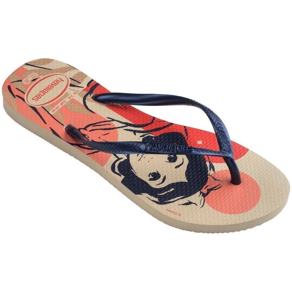 HAVAIANAS รองเท้าแตะผู้หญิง Slim Princesas Flip Flop CREAM 41350458954F_F3CMXX