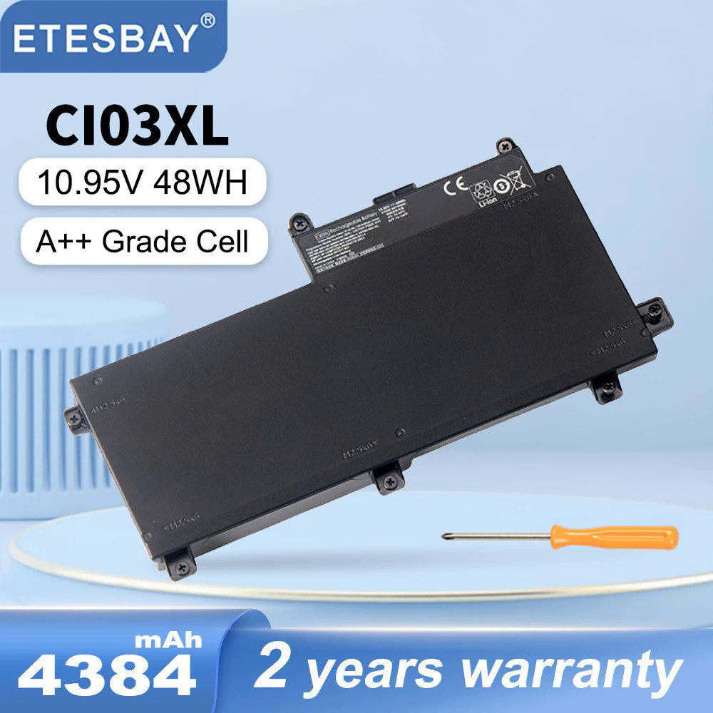 ETESBAY CI03XL แบตเตอรี่แล็ปท็อปสำหรับ HP ProBook 640 645 650 655 G2 G3 Series HSTNN-UB6Q 801517-831