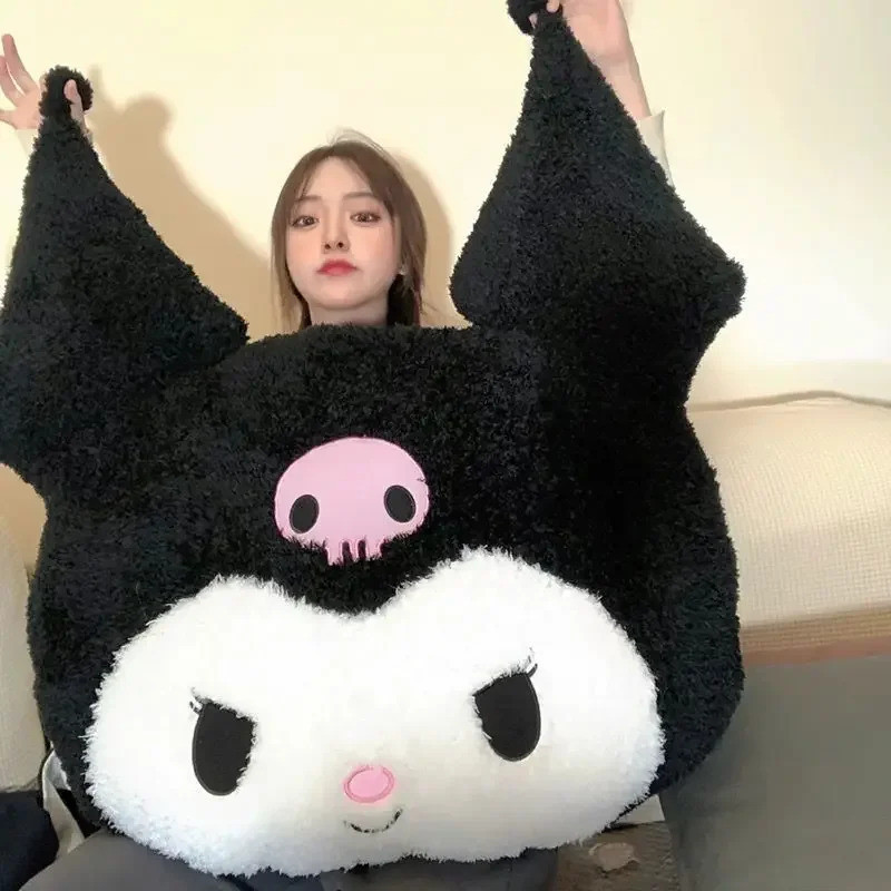 ขนาดใหญ่ Kuromi Melody Sanrio ของเล่นตุ๊กตา Super Soft Plush หมอนเบาะ Kwaii Plush ของเล่นเด็กวันเกิด