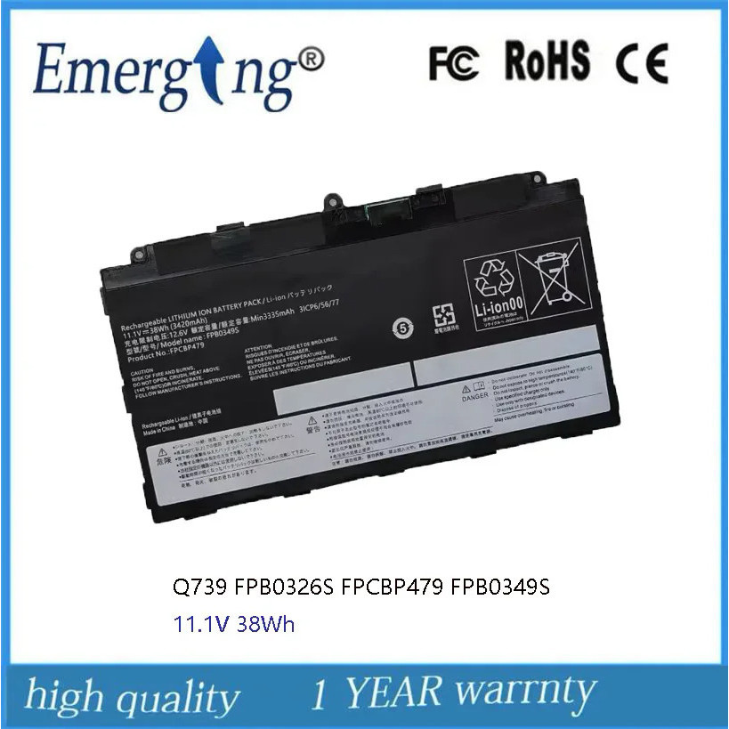 11.1V FPB0326S FPB0349S FPCBP479แบตเตอรี่แล็ปท็อปสำหรับ FUJITSU Stylistic Q616 38Wh