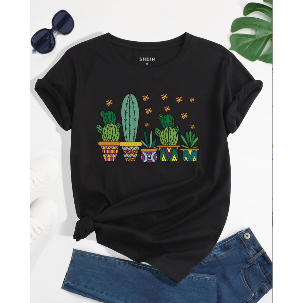 【COD】T Shirt for Women Comfortable Soft Crewneck Tee for Holiday Commuting Travel Women Summer Tee S