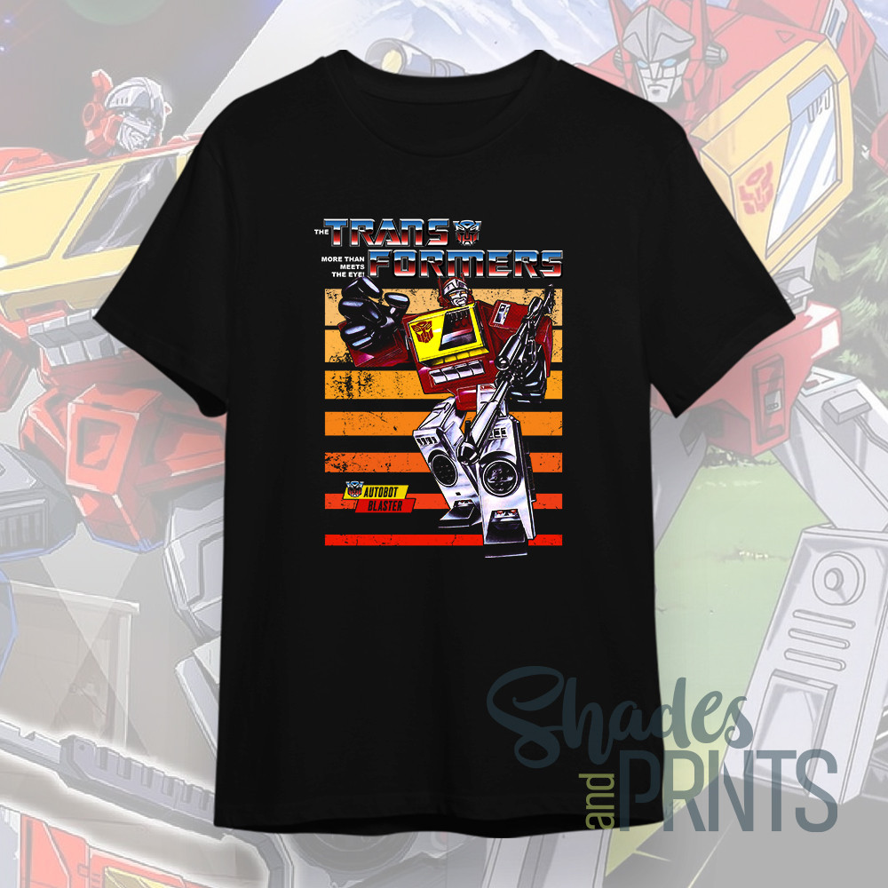 【COD】Blaster Autobots Transformers Retro 80s Cartoons Anime Customized Unisex Shirt Streetwear