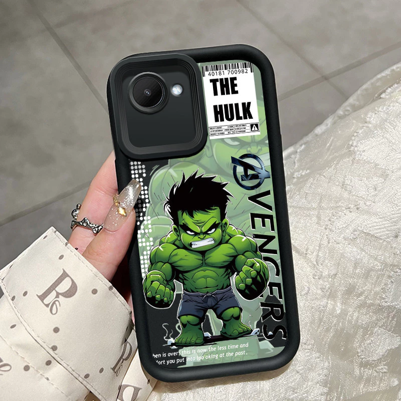 เคสสำหรับ Realme C30 Realme C30s Realme Narzo 50i Prime เคสป้องกันลายฮักักและไอรอนแมนน่ารักดีไ