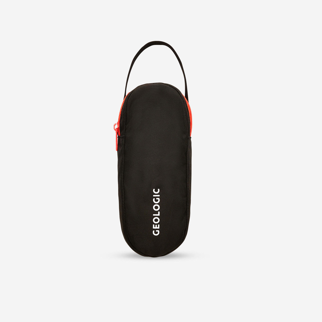 KOODZA - กระเป๋านิ่มสำหรับใส่ลูกเปตอง 3 ลูก (สีดำ/แดง) - Soft Bag for 3 Petanque Boules - Black/Red