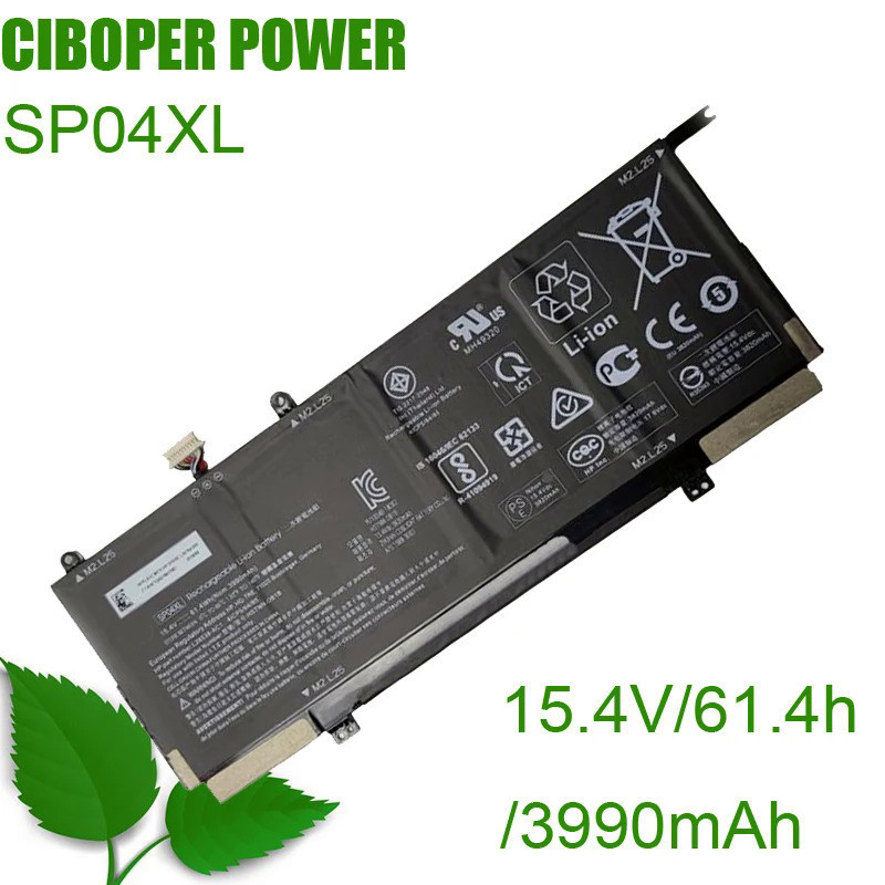 CP แบตเตอรี่แท้ SP04XL 15.4V/61.4WH/3990MAh สำหรับ X360 13-AP0000NA AP0609NZ Q204 L28764-005 HSTNN-O