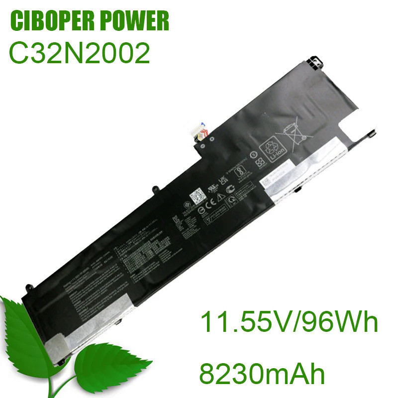 CP Original แบตเตอรี่แล็ปท็อป C32N2002 0B200-03770000 11.55V/96Wh/8380MAh สำหรับ ZenBook Pro 15 ZenB