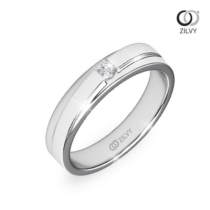 Zilvy - แหวนหญิงเพชรน้ำร้อย 0.10 กะรัต (GR339)