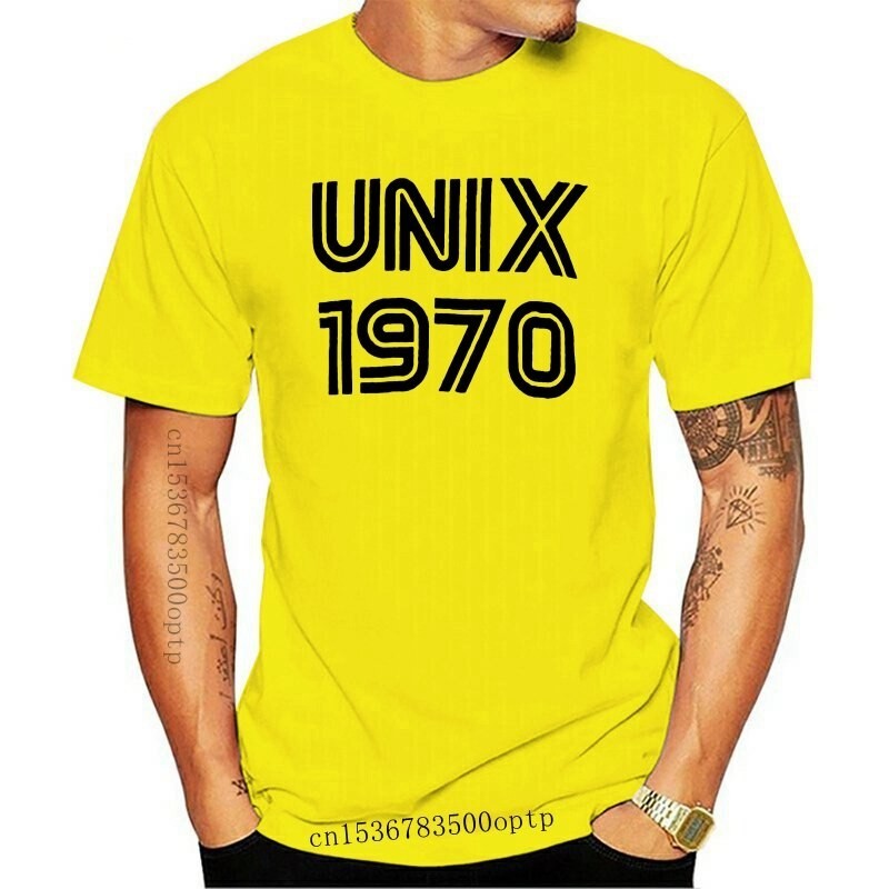 【COD】New Unix 1970 T shirt unix retro tech 1970 geek programming technology linux