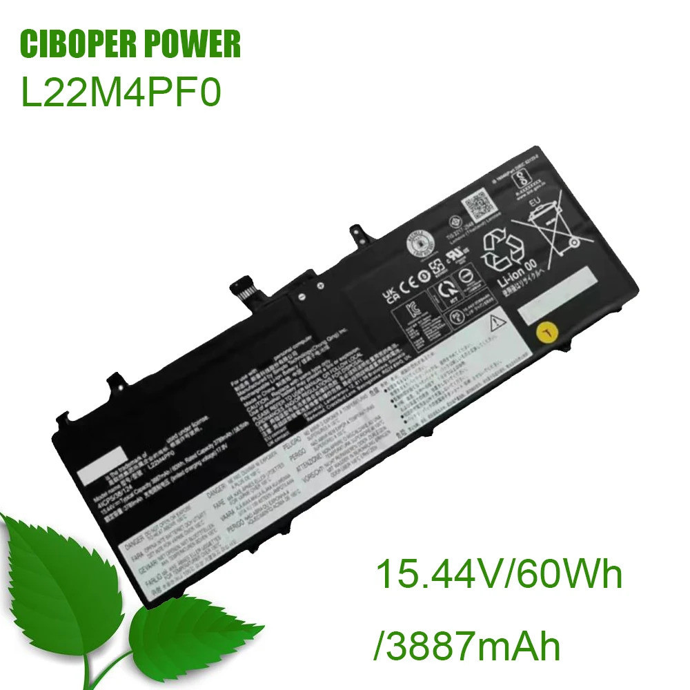 CP แบตเตอรี่ L22M4PF0 15.44โวลต์/3887มิลลิแอมป์ชั่วโมง/60Wh L22C4PF1 L22D4PF1 L22L4PF1สำหรับโยคะบาง6