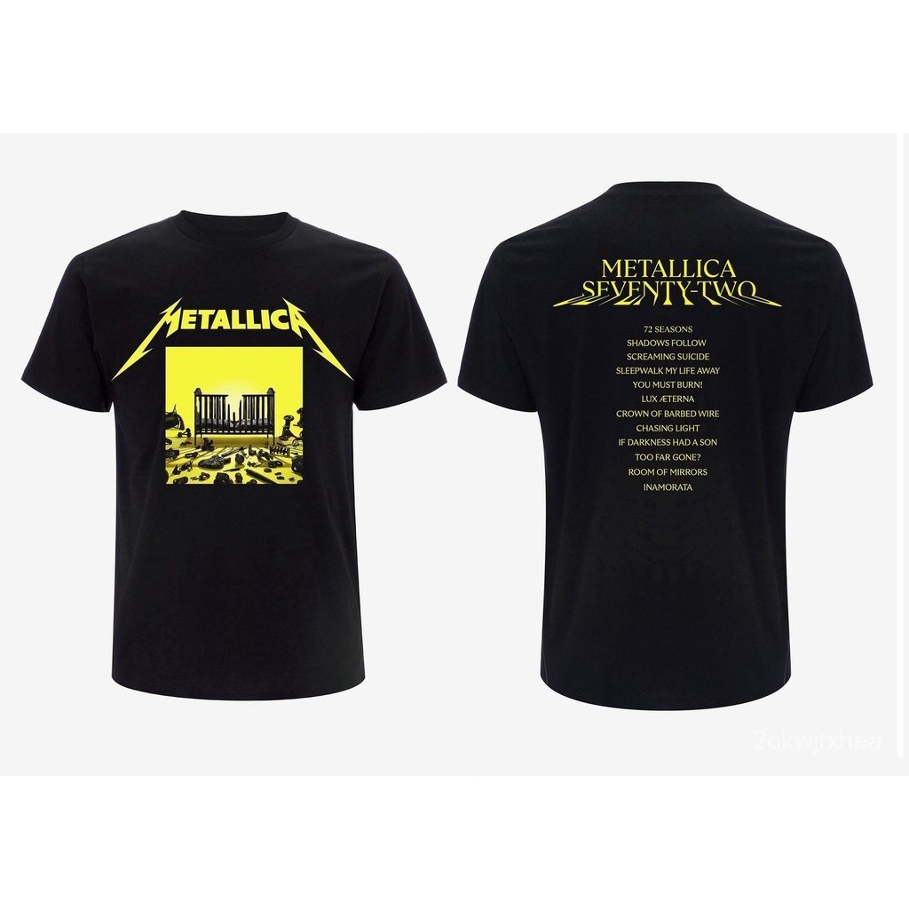 【High quality】Metallica 72 Seasons Track List T-Shirt