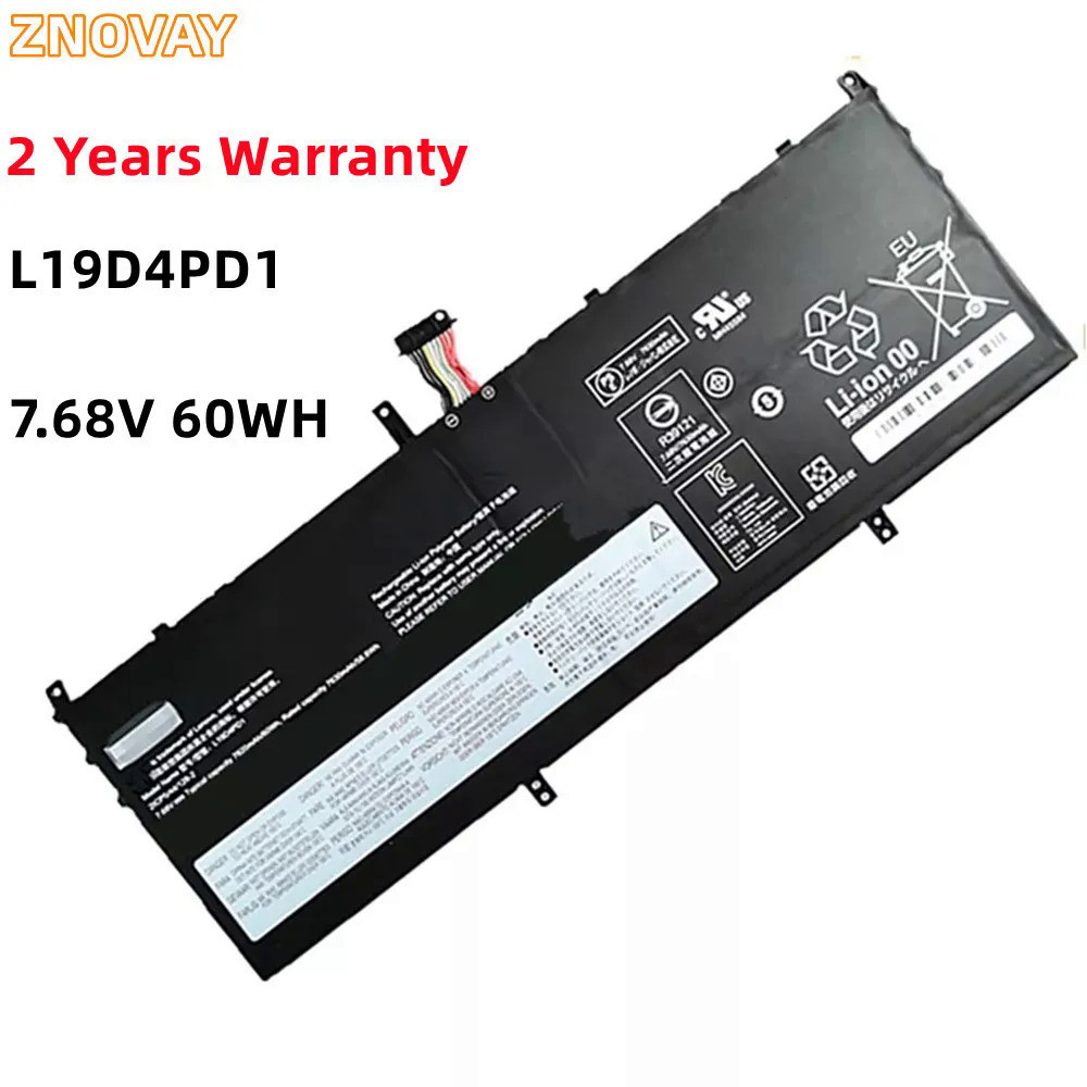 ZNOVAY L19C4PD1 7.68โวลต์60WH แล็ปท็อปแบตเตอรี่ L19D4PD1 L19M4PD1 L19L4PD1 SB10W67395สำหรับ C640 13 