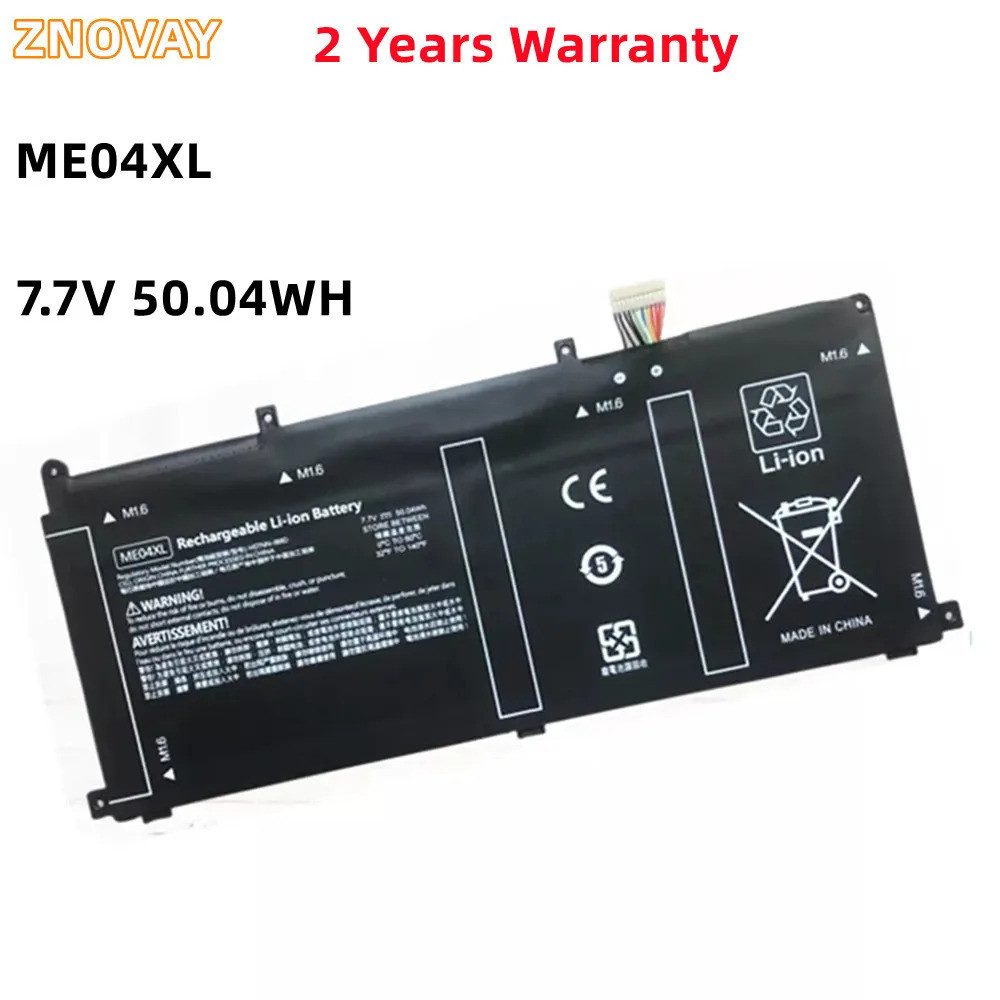 ZNOVAY ME04XL 7.7V แบตเตอรี่แล็ปท็อป50.04WH สำหรับ HP ELITE X2 1013 G3 HSTNN-IB8D 937434-855 937519-