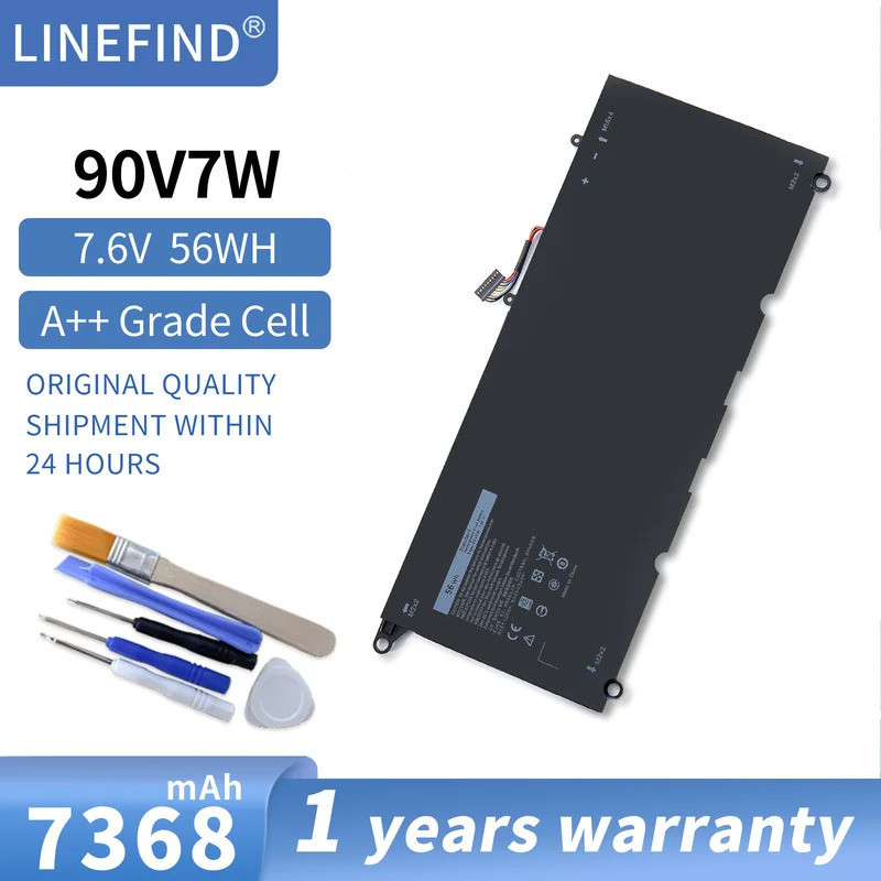 90V7W JHXPY JD25G 090V7W แบตเตอรี่แล็ปท็อปสำหรับ Dell XPS 13 9343 XPS13 9350 13D-9343 0N7T6 5K9CP RW