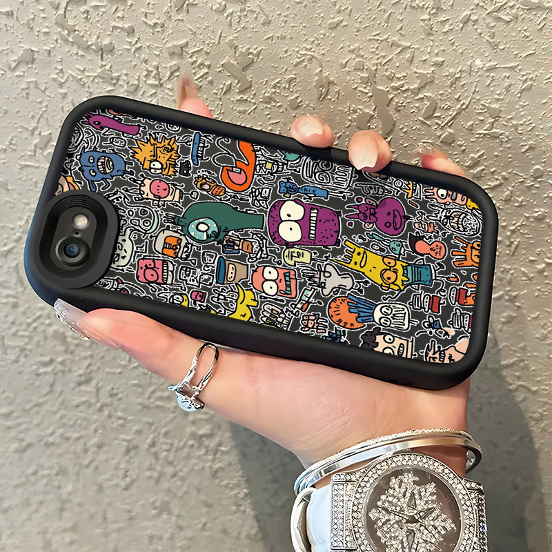 เคสสำหรับ iPhone 6 Plus 6s Plus 7 Plus 8 Plus SE 2020 เคสครอบรูปแบบการ์ตูนป้องกัน
