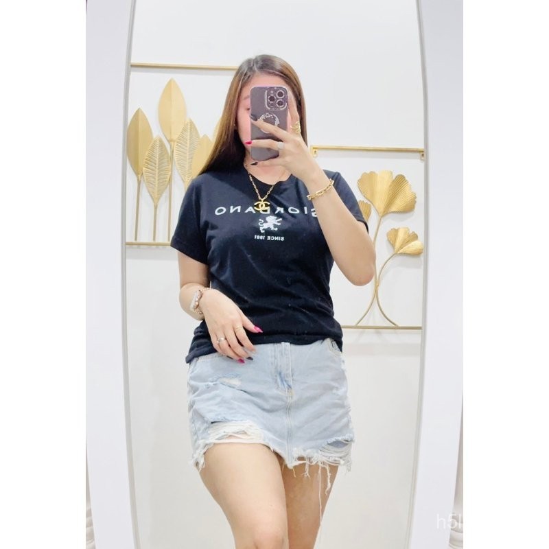 【High quality】Gi0rdano T-Shirt Premium Cotton Crew Neck Unisex T-Shirt