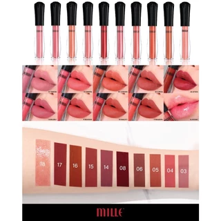 Mille ลิปจิ้มจุ่มเนื้อแมตต์ Satin Matte Liquid Lip 1.7g.
