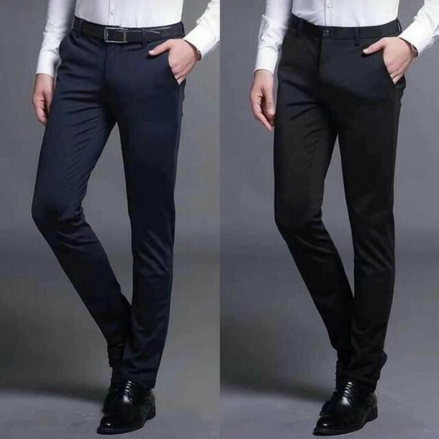 【COD】Slacks for men FORMAL slacks Men Pants (BLACK , NAVY BLUE,,.School Uneform..
