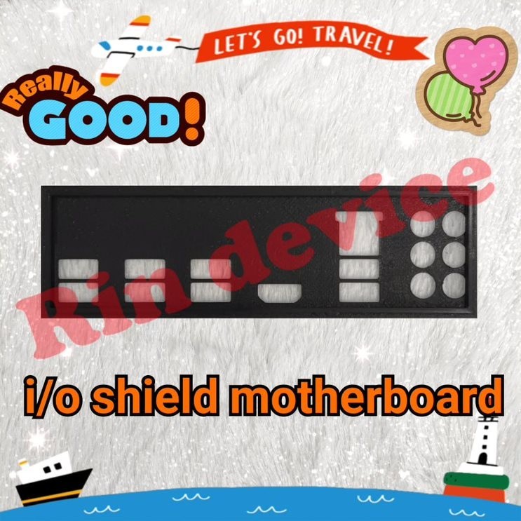 i/o shield mainboard asus ex b250 v7   #ฝาหลังเมนบอร์ด