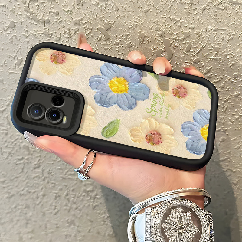 เคสสำหรับ VIVO Y21 Y21s Y21T Y21E Y21A Y21G Y33T Y33s เคสดอกไม้อ่อนโยนรูปแบบครอบ