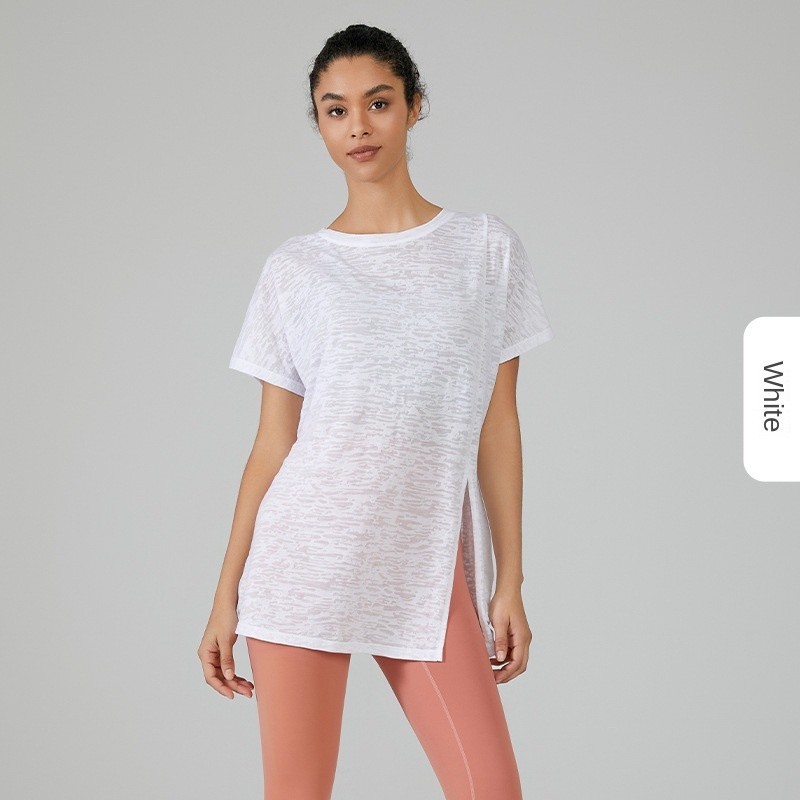 Wmuncc เสื้อเบลาส์แขนยาว ทรงหลวม น้ําหนักเบา ลายดอกไม้ เหมาะกับใส่เล่นโยคะ ฟิตเนส สําหรับผู้หญิง - รูปที่ 6