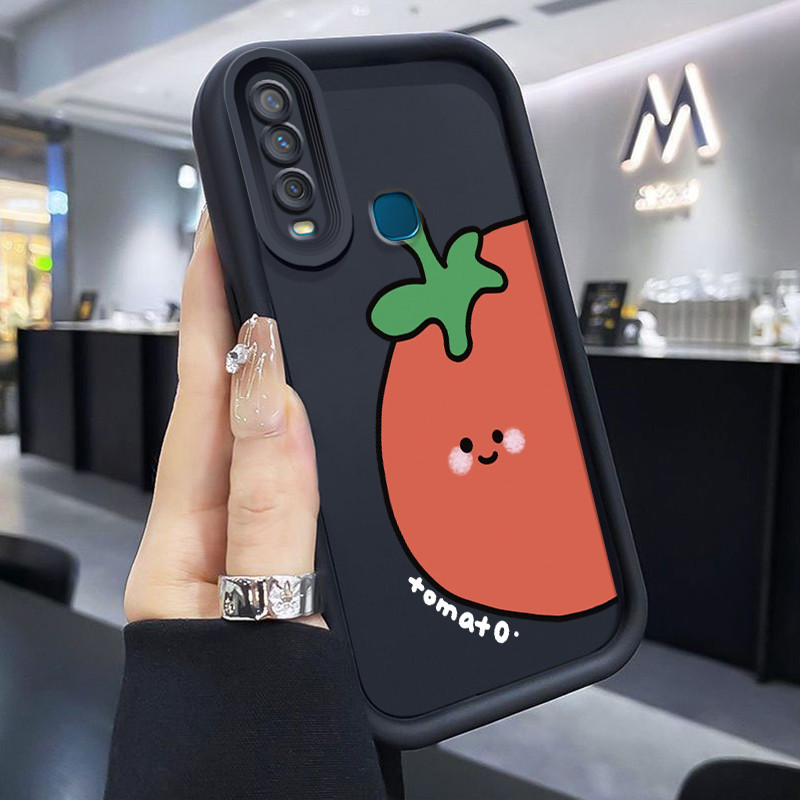 เคสสำหรับ VIVO Y17 Y15 Y12 Y12i Y3 Y3s 2020 เคสครอบมะเขือเทศไข่ไก่ป้องกันการ