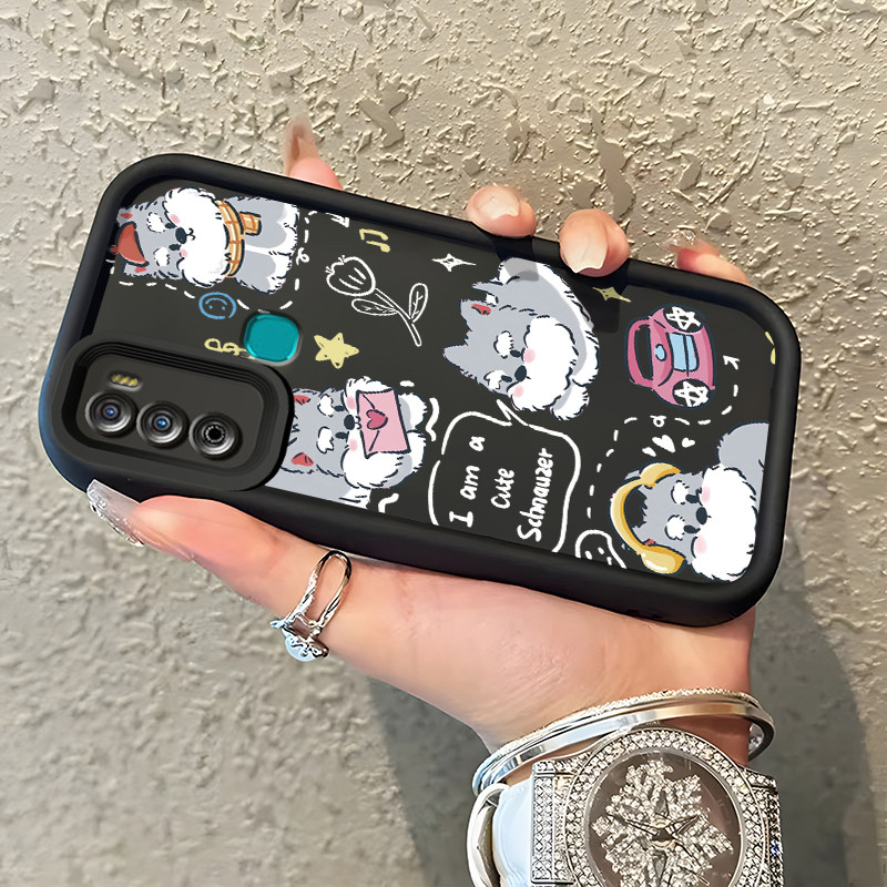 เคสสำหรับ Infinix Hot 11 Play Hot 10 Play Hot 9 Play เคสป้องกันการตกครอบลูกแมวนางฟ้า