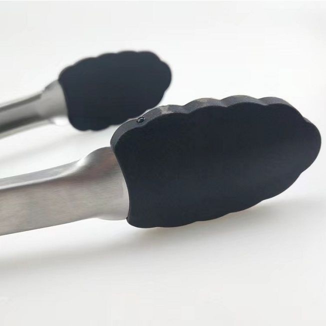 Grocery Store ที่คีบอาหาร สเตนเลส หัวซิลิโคน ทนความร้อน มี 2ขนาด 9/12 นิ้ว ใช้งานง่าย - รูปที่ 4