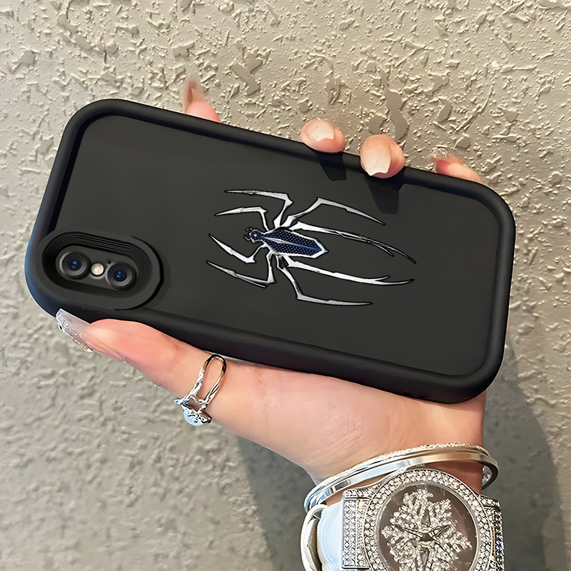 เคสสำหรับ iPhone X Xs Xr Xs Max เคสครแมงมุมค้างคาวป้องกันการตก