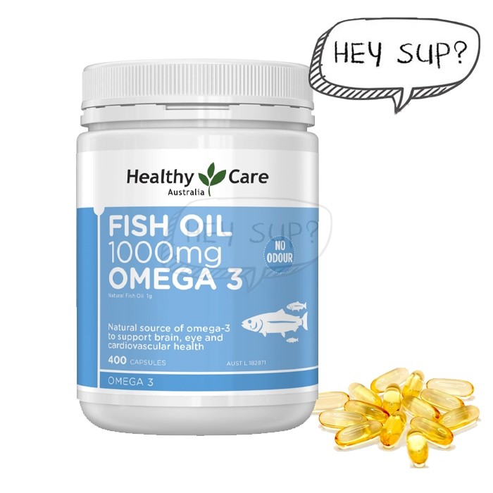 Healthy Care Fish Oil 1000mg Omega 3 400 Capsules