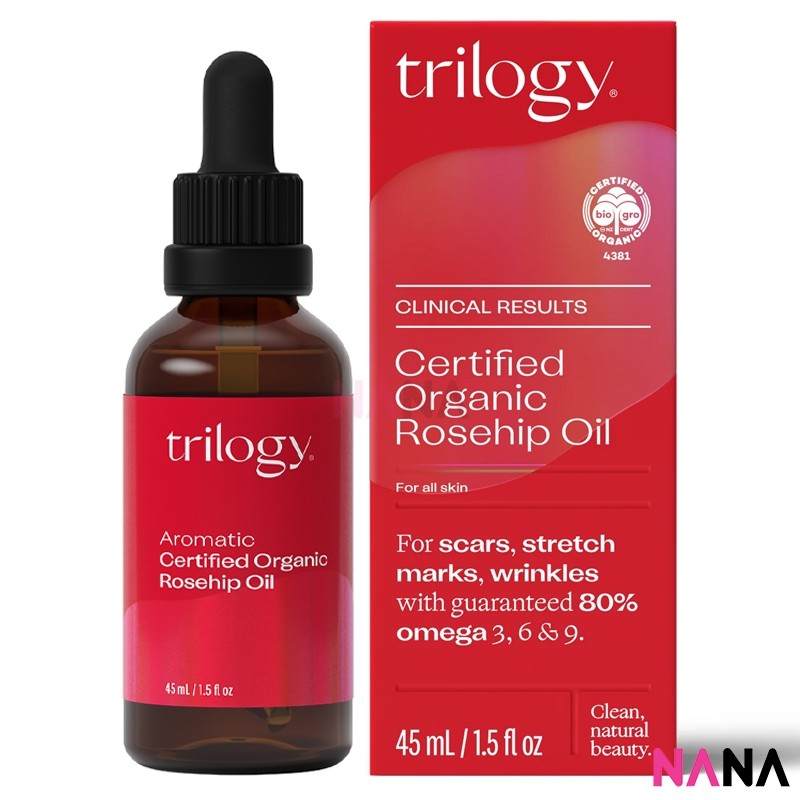 Trilogy Certified Organic Rosehip Oil 45ml/1.52oz น้ำมันบำรุงผิวโรสฮิป 45 มิลลิลิตร