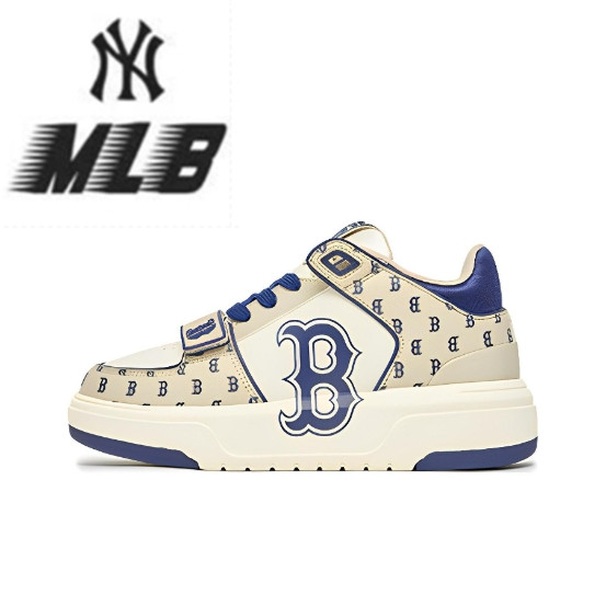 【ของแท้ 100%】 MLB Chunky Liner Basic Brown white blue