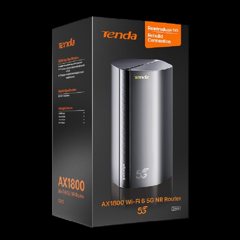 Tenda 5G03 เราเตอร์ใส่ซิม 5G NR Router AX1800 Wi-Fi 6 แคใส่ SIM card ก็เพลินกับเครือข่าย 5G ได้ทันที