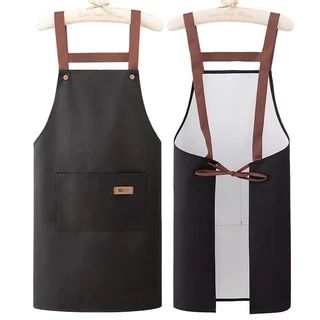 ผ้ากันเปื้อนร้านกาแฟ PVC กันน้ํามัน กันน้ํา มีให้เลือก 3สี