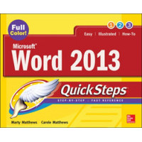 Microsoft Word 2013 Quicksteps (Quicksteps) [Paperback]