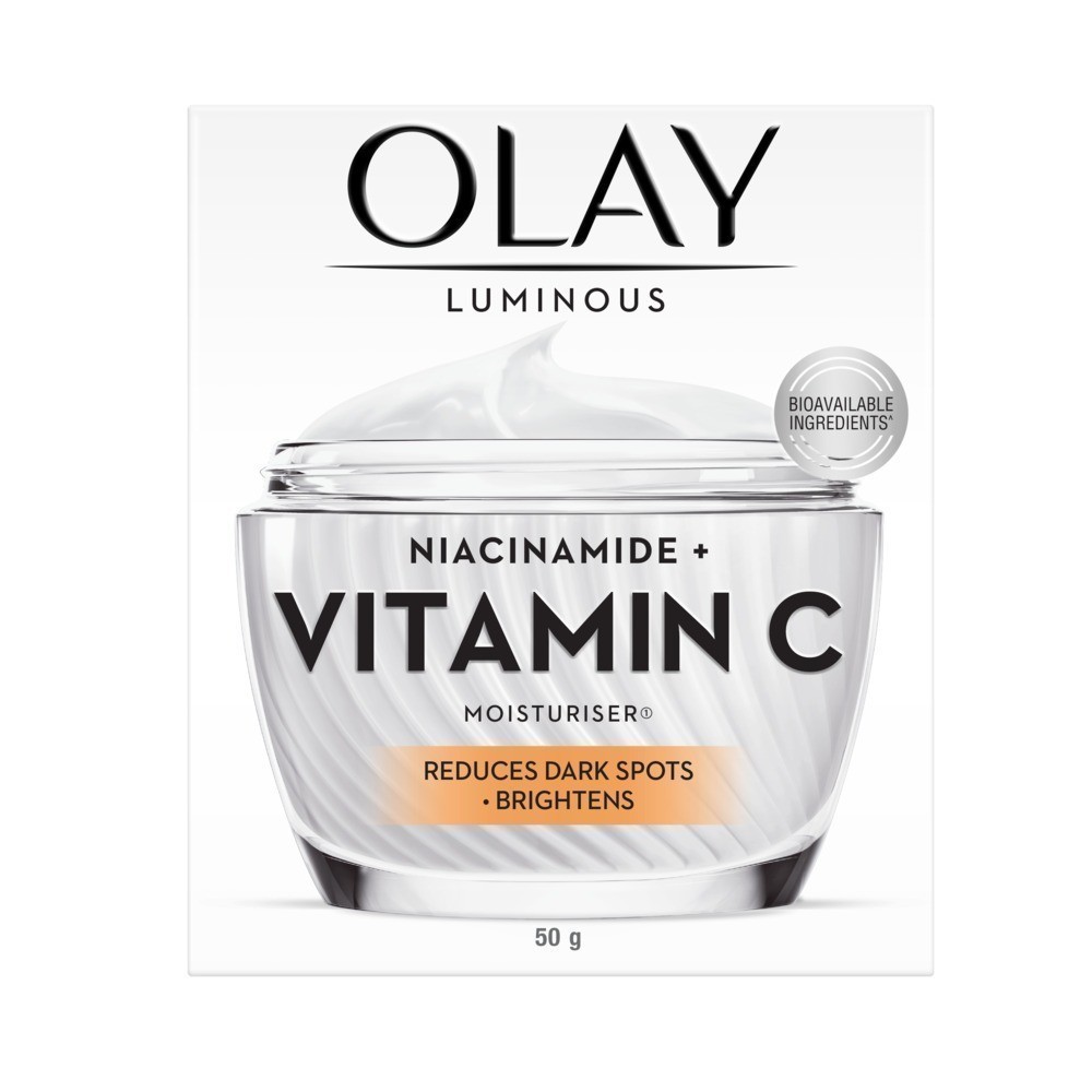 Olay Luminous Niacinamide + Vitamin C Super Moisturiser Spf30 50G. โอเลย์ ลูมินัส ไนอะซินาไมด์ + วิตามินซี ซุปเปอร์ มอยส์เจอร์ไรเซอร์ เอสพีเอฟ 30 50กรัม