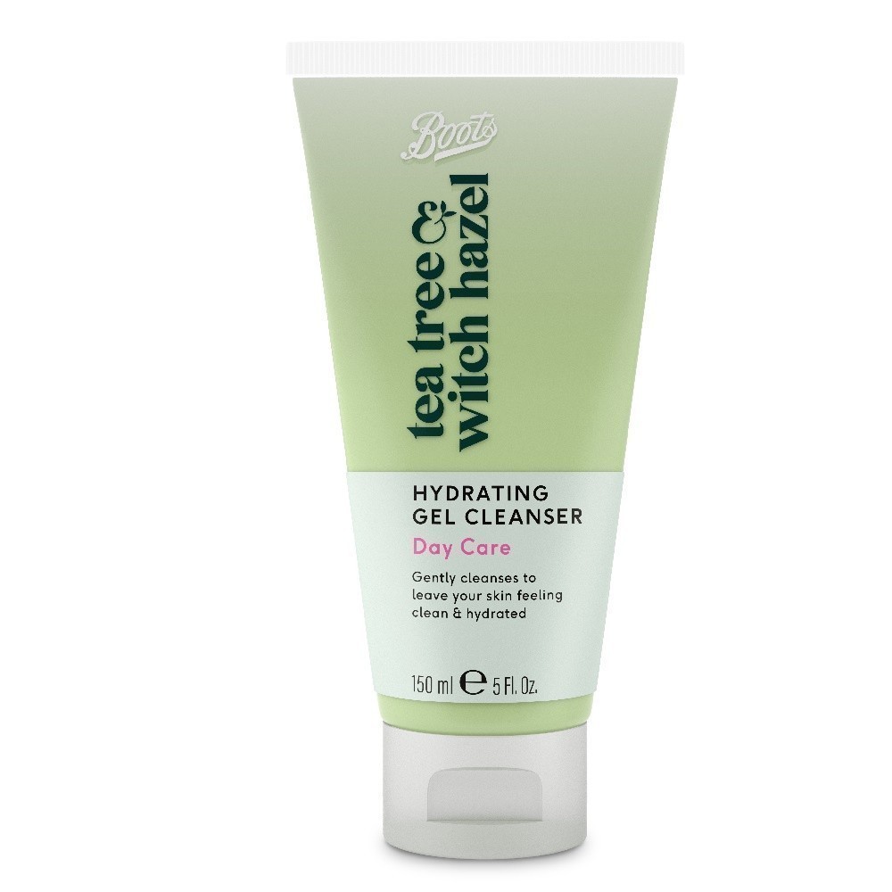 Boots Tea Tree & Witch Hazel Hydrating Gel Cleanser 150 ML บู๊ทส์ ที ทรี แอนด์ วิช ฮาเซล ไฮเดรติ้ง เจล คลีนเซอร์ 150 มล.