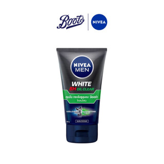 Nivea นีเวีย เมน ไวท์ ออยล์ เคลียร์ มัด โฟม 100 ก.