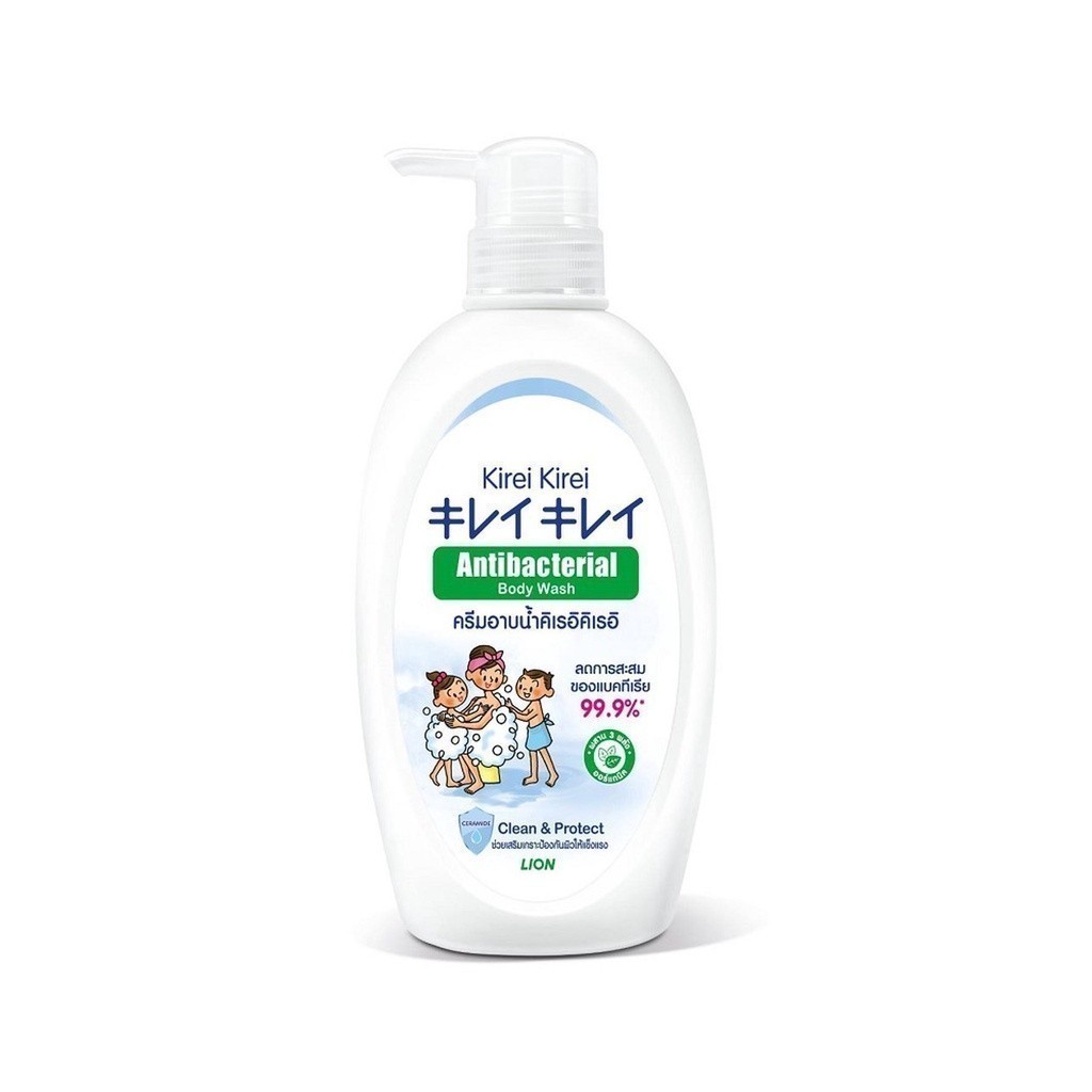 Kirei คิเรอิคิเรอิ ครีมอาบน้ำ แอนตี้แบคทีเรีย สูตรคลีน แอนด์ โพรเทค 500 มล.