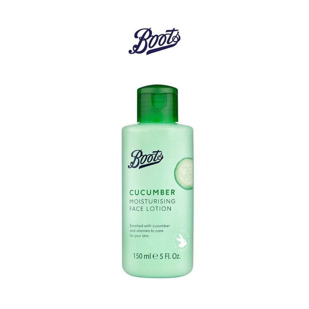 Boots Cucumber บู๊ทส์ คิวคัมเบอร์ มอยเจอร์ไรซิ่ง เฟซ โลชั่น 150 มล